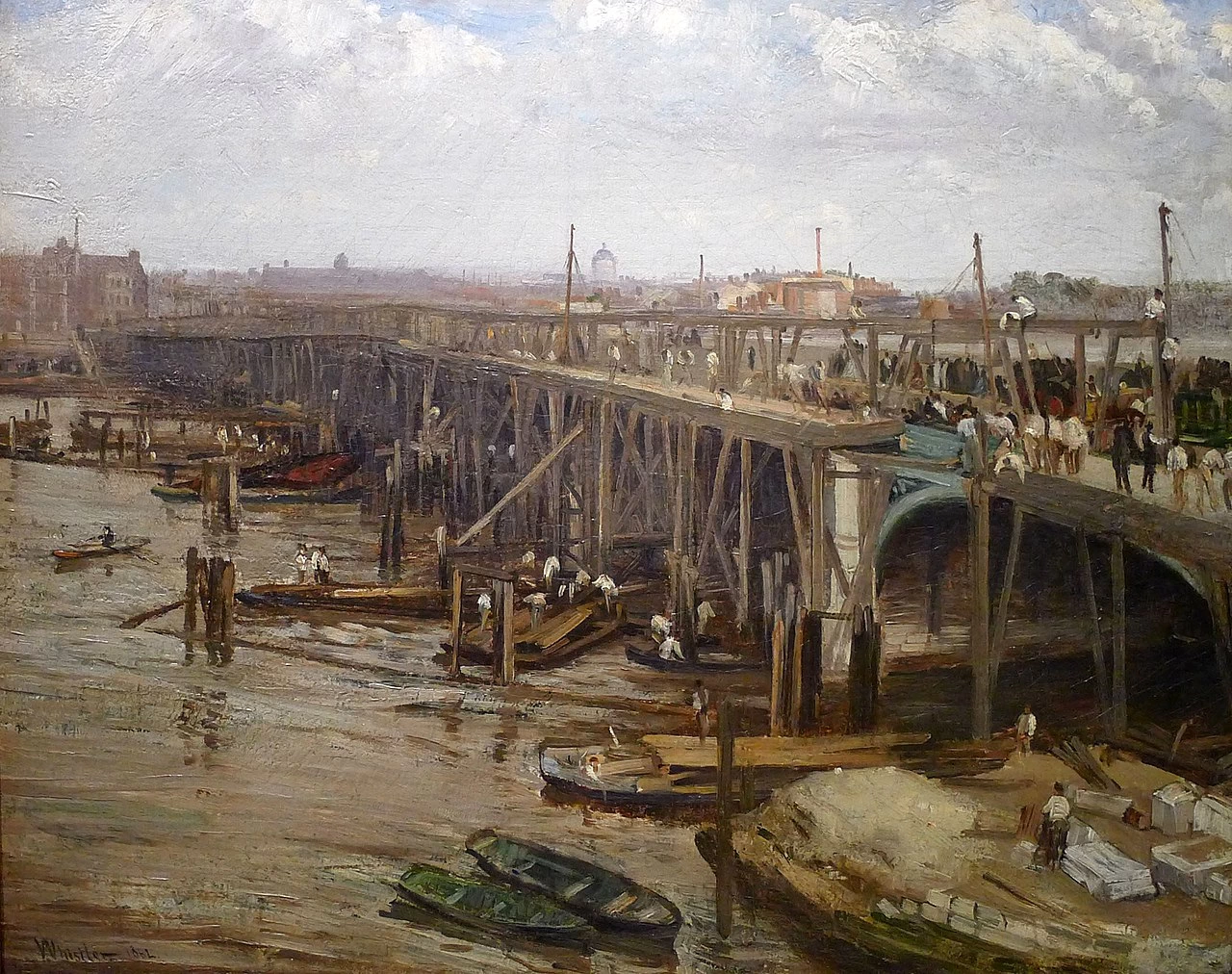 Ames McNeill Whistler - L'ultimo della vecchia Westminster., Museum of Fine Arts Boston